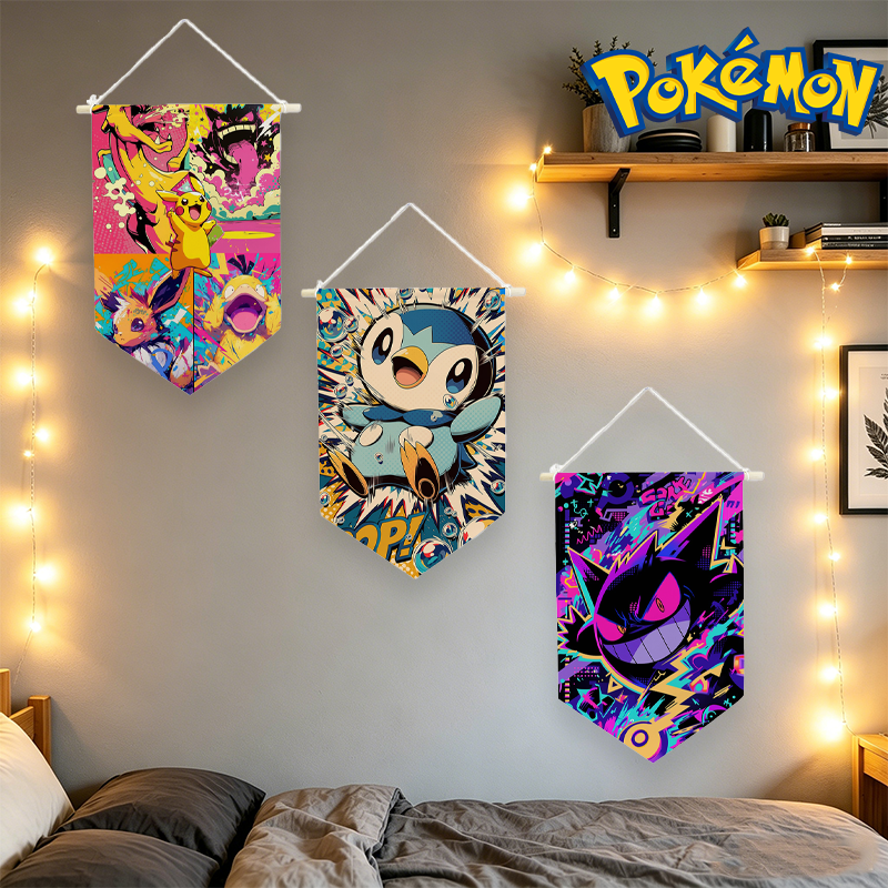 Home Textiles - Pokemons Hanging Cloth Anime Print Wall