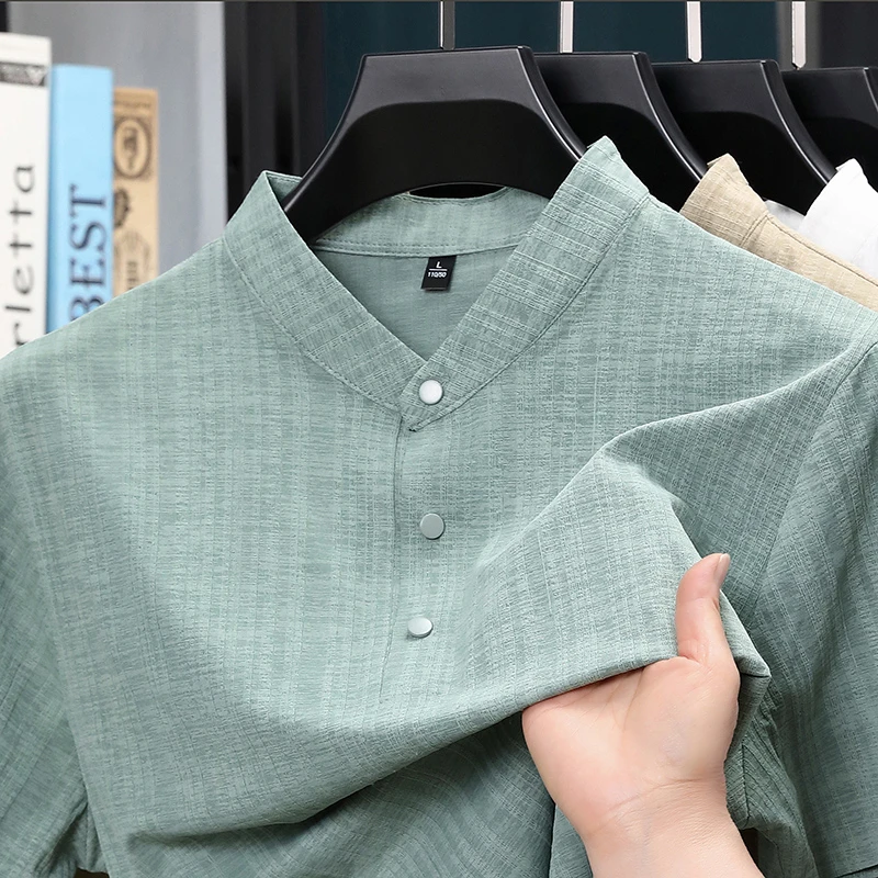 Summer Stand Collar Half Butto – Home Textiles Bewertung und Preis