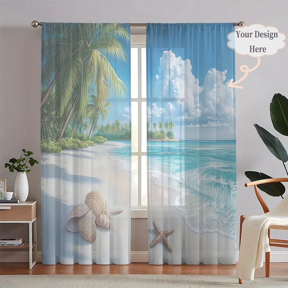 Custom 2D Flat 2pcs Sheer Curt – Home Textiles Bewertung und Preis
