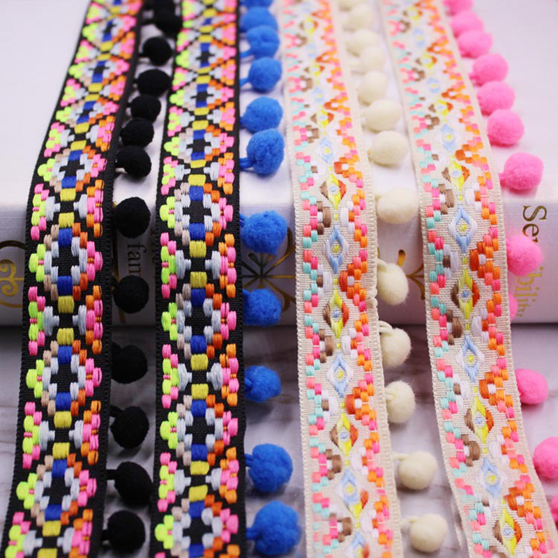 1yards/lot Pompom Fringe trim  – Home Ec Textiles Bewertung und Preis