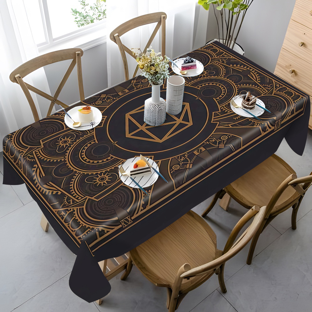 Steampunk Black Golden Gear Pa – Home Textiles Bewertung und Preis