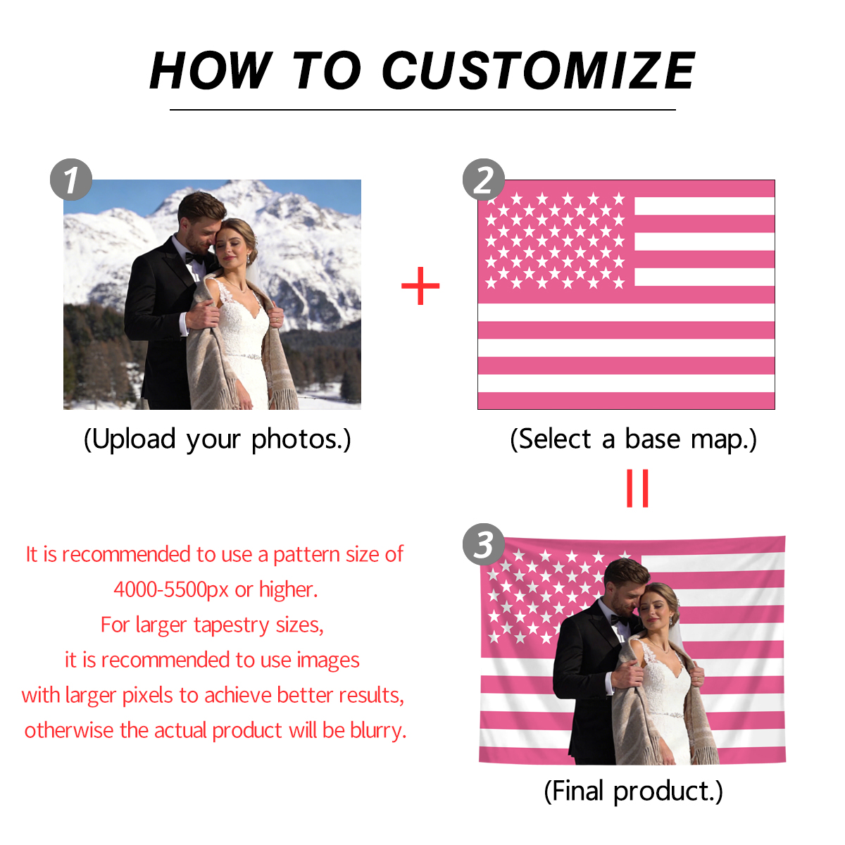 1pc Personalized photo customi – Home Textiles Bewertung und Preis