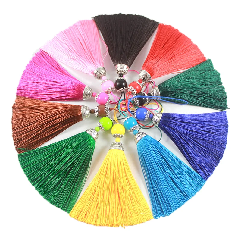 2/5Pcs 8CM Silk Tassel with Ac – Home Ec Textiles Bewertung und Preis