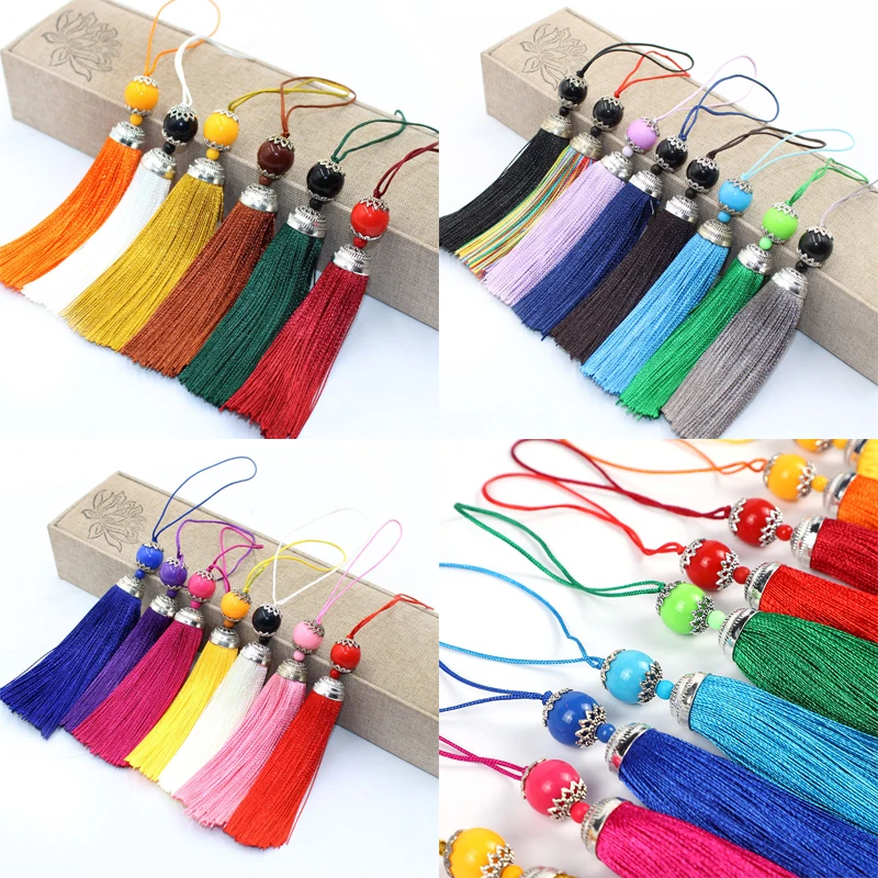 2/5Pcs 8CM Silk Tassel with Ac – Home Ec Textiles Bewertung und Preis