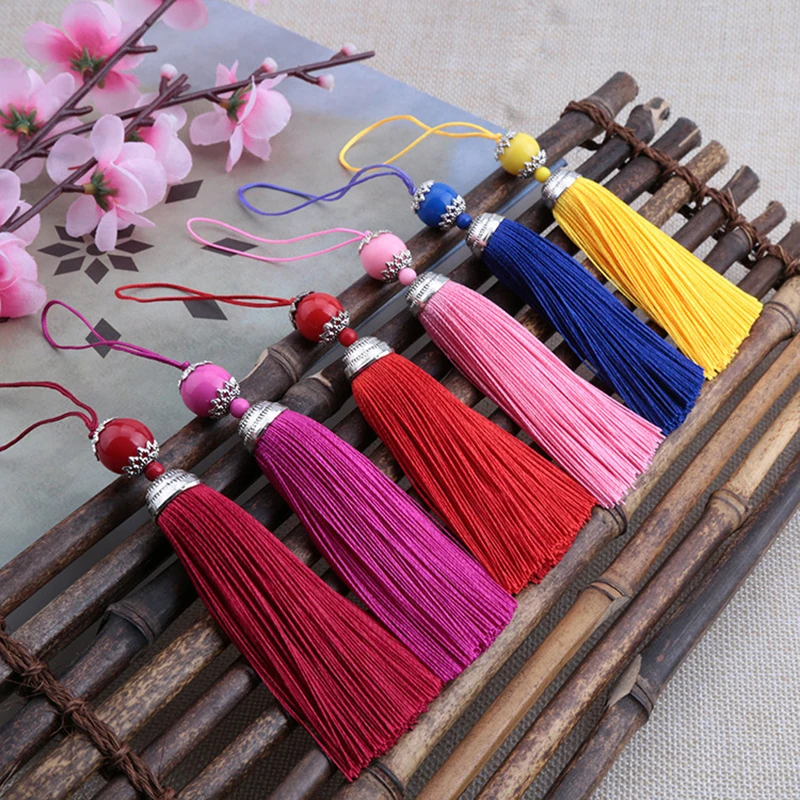 2/5Pcs 8CM Silk Tassel with Ac – Home Ec Textiles Bewertung und Preis