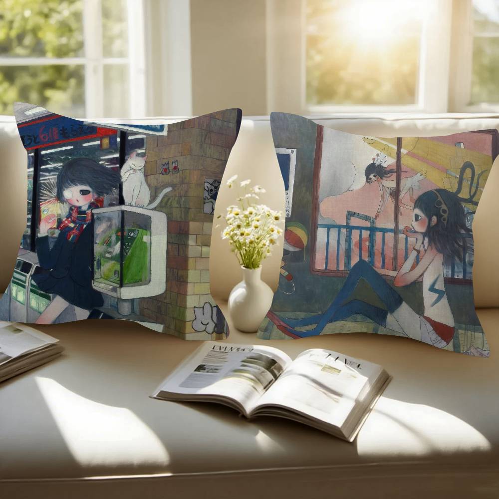 Art Aya Takano Girl  Pillow An – Aya Home Textiles Bewertung und Preis