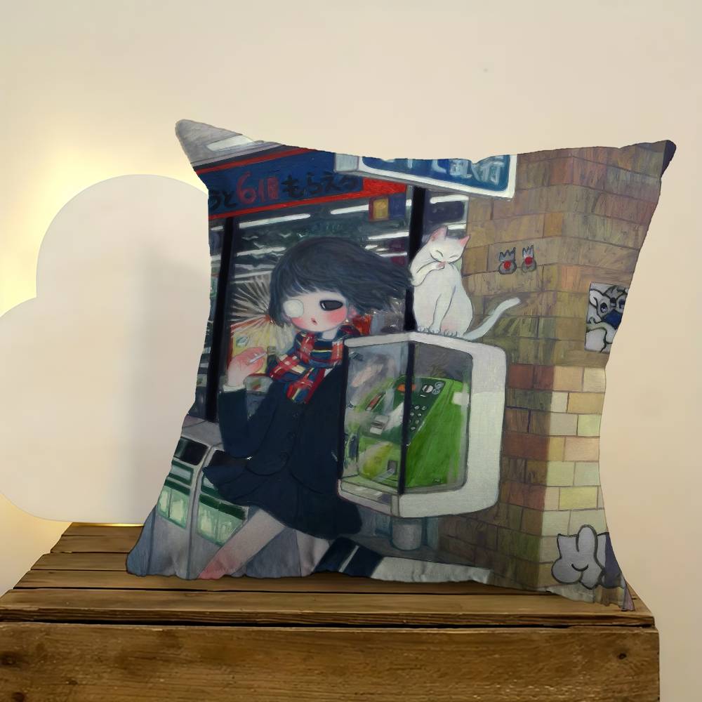 Art Aya Takano Girl  Pillow An – Aya Home Textiles Bewertung und Preis