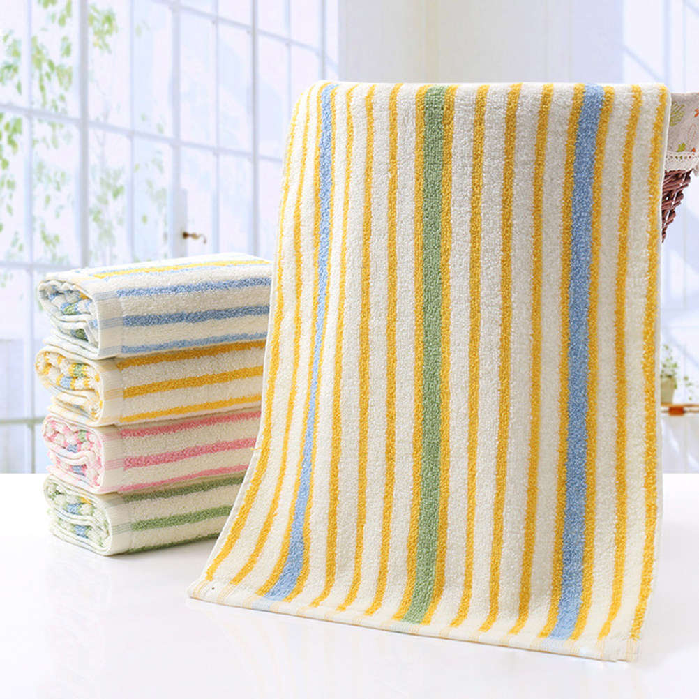 4Pcs Elegant Striped Bath Towe – Home Textiles In Pakistan Bewertung und Preis
