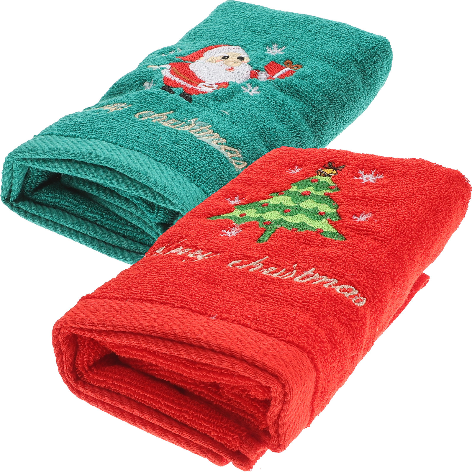 2Pcs Christmas Cotton Towels E – Home Textiles In Pakistan Bewertung und Preis
