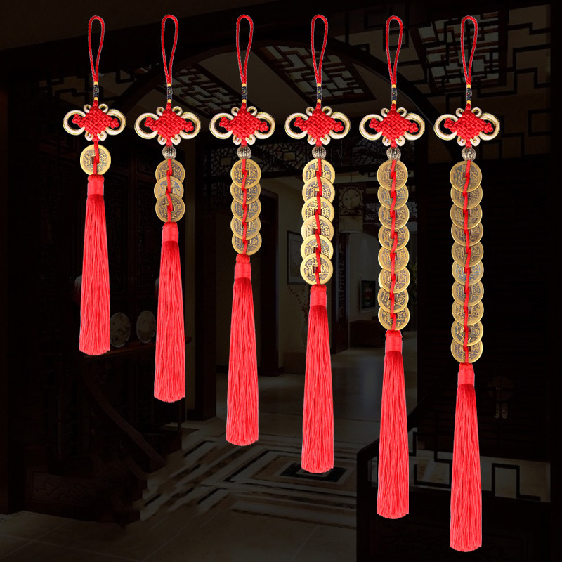 Chinese knot Ancient coin Tass – Home Ec Textiles Bewertung und Preis