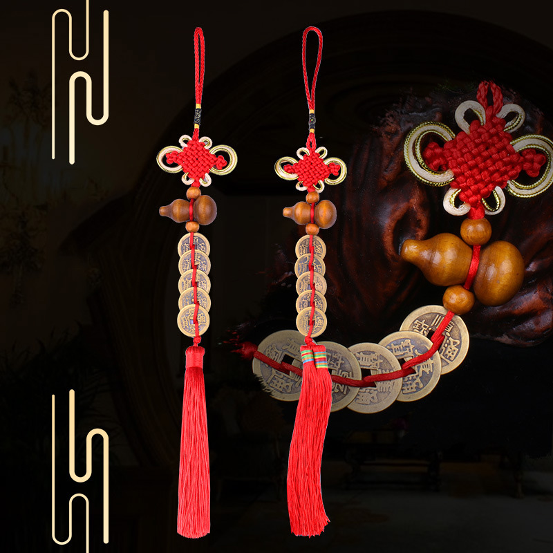Chinese knot Ancient coin Tass – Home Ec Textiles Bewertung und Preis