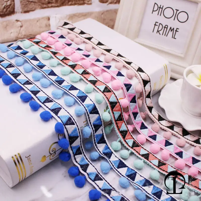 1-10Yards Pompoms Lace Trim Ba – Home Ec Textiles Bewertung und Preis