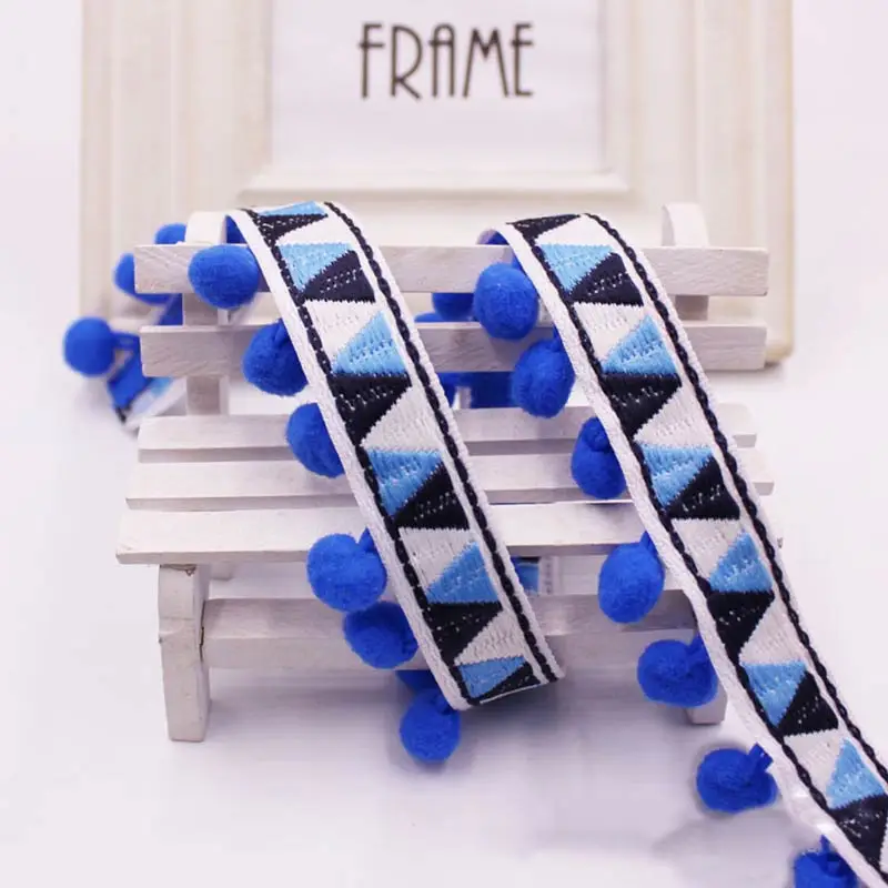 1-10Yards Pompoms Lace Trim Ba – Home Ec Textiles Bewertung und Preis